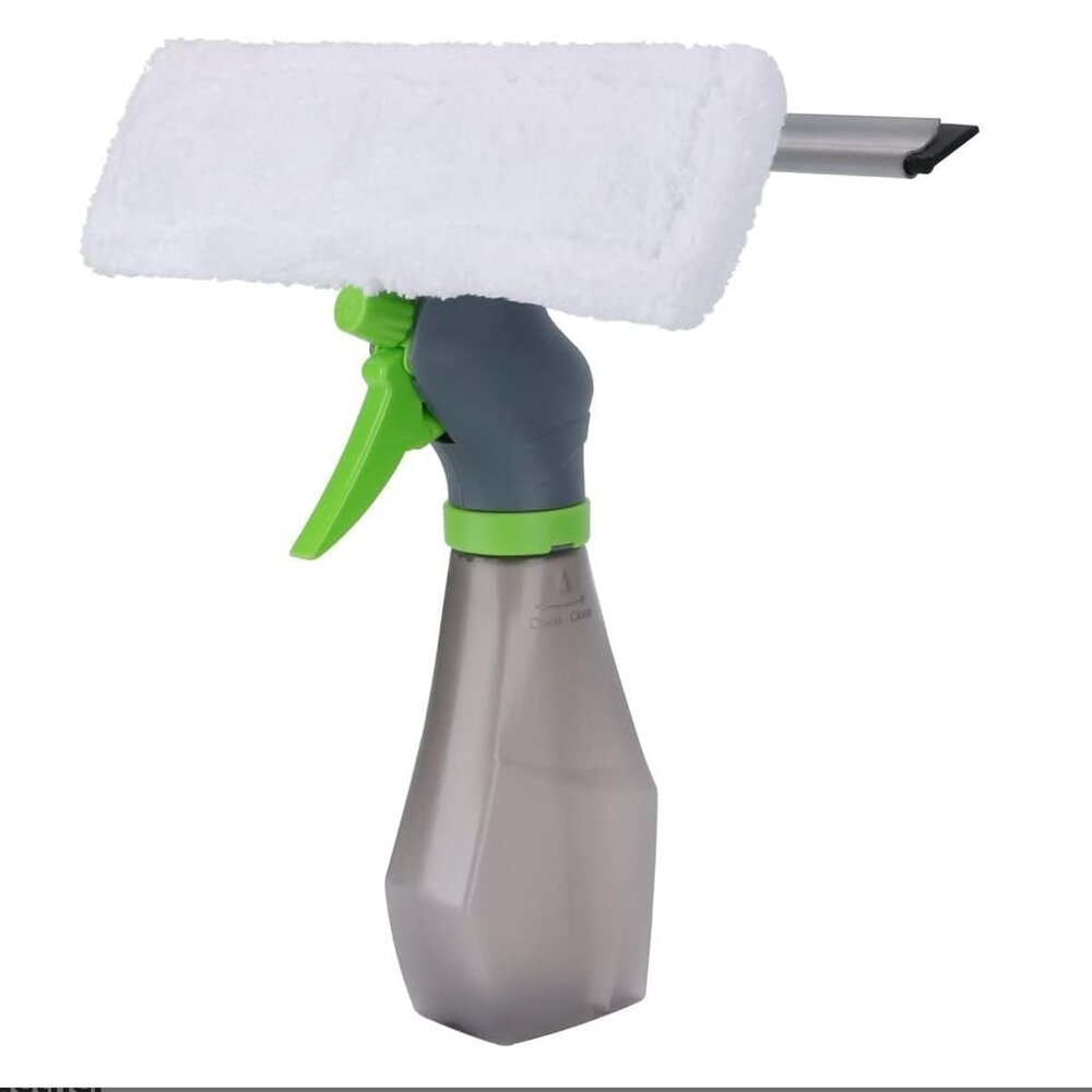 3 in 1 Window Cleaner Squeegee,Microfiber Window Washer,Glass Cleaning Tool Wipe